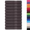 vidaXL Sauna Towel Set of 25 Anthracite 100% Cotton 31.5 x 78.7 in