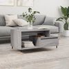 vidaXL Coffee Table Grey Sonoma Engineered wood, metal