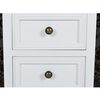 vidaXL Nightstand Set of 4 White MDF Standard Bedside Table