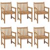 vidaXL Garden Dining Set Natural Teak Fine sanded teak hardwood