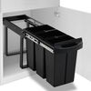 vidaXL Kitchen Cupboard Pull-out Dustbin Soft-Close 9.5 gal
