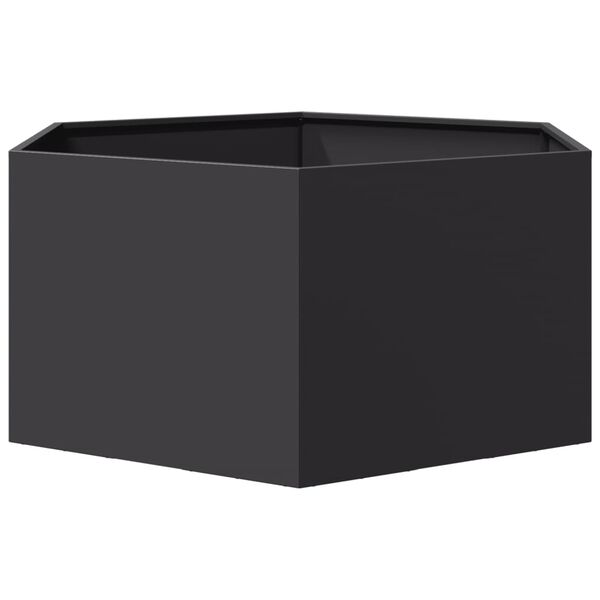 vidaXL Garden Planter Black Steel Large Durable Garden Planter