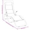 vidaXL Folding Sun Loungers 2 pcs Cream Textilene&Powder-coated Steel