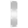 vidaXL Wall Mirror With Led Light Transparent Glass 11.8x39.4 in