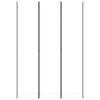 vidaXL 3-Panel Room Divider White 59.1"x86.6" Fabric
