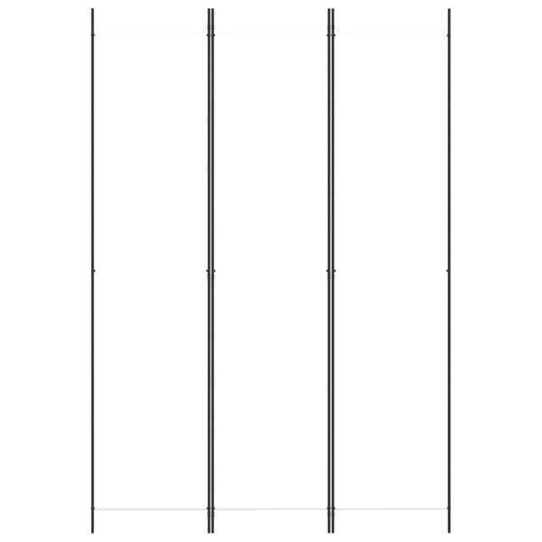 vidaXL 3-Panel Room Divider White 59.1"x86.6" Fabric