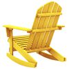 vidaXL Garden Rocking Chair Yellow Solid fir wood Standard Comfy