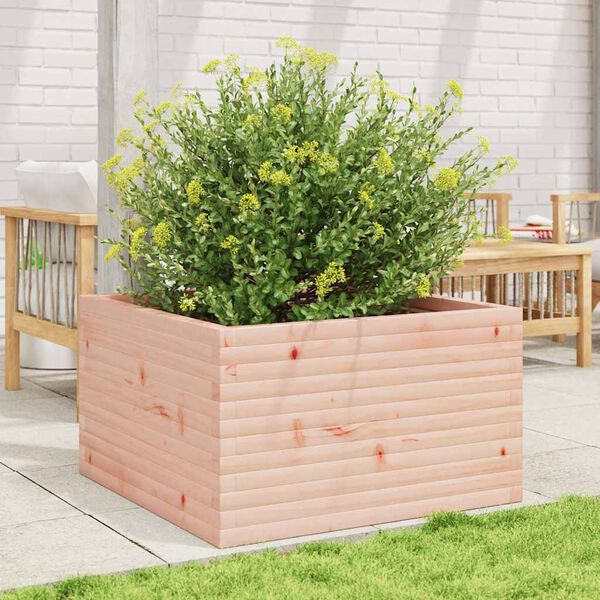 vidaXL Garden Planter Natural wood Solid Douglas wood Medium