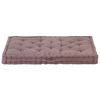 vidaXL Pallet Floor Cushion Cotton 47.2"x31.5"x3.9" Taupe