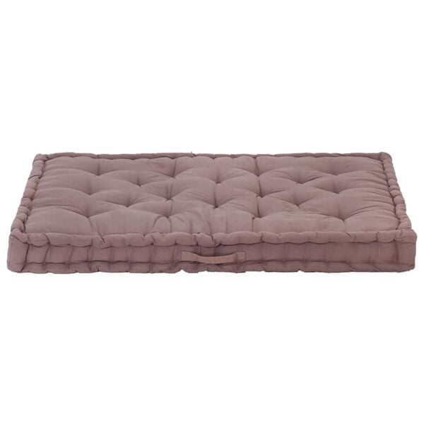 vidaXL Pallet Floor Cushion Cotton 47.2"x31.5"x3.9" Taupe