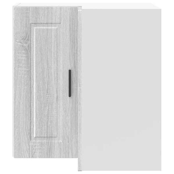 vidaXL Kitchen Wall Corner Cabinet Grey Sonoma Engineered Wood Medium