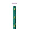 vidaXL Boat Rope Green 0.55 " 164.0 ' Polypropylene