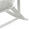 vidaXL Adirondack Rocking Chair White 73.5 x 92 x 90cm HDPE