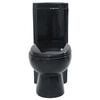 vidaXL WC Ceramic Toilet Bathroom Corner Toilet Black