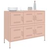 vidaXL Sideboard Pink Cold-rolled steel Medium Sideboard Rectangular