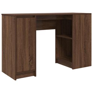 vidaXL Desk Brown oak Engineered wood Standard Desk Rectangular