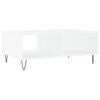 vidaXL Coffee Table White Engineered wood, iron Medium Coffee Table