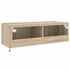 vidaXL TV Wall Cabinet Sonoma oak Engineered wood 39.4 in
