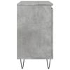 vidaXL Bathroom Cabinet Concrete Gray Engineered Wood, Iron Medium