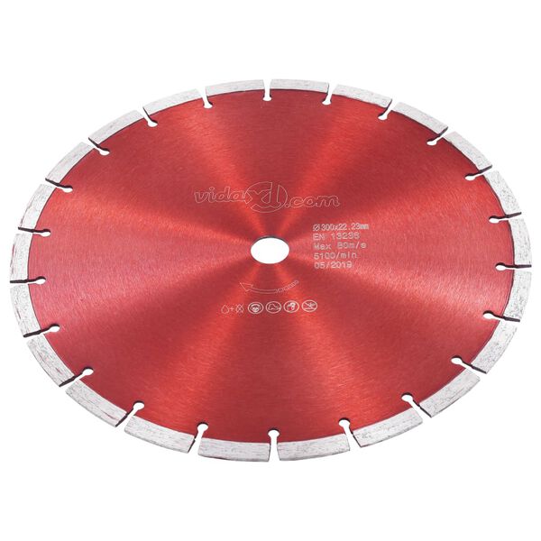 vidaXL Diamond Cutting Disc Steel 11.81 "