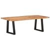 vidaXL Coffee Table with Live Edges 45.3"x23.6"x15.7" Solid Acacia Wood