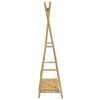 vidaXL Clothes Rack Natural Bamboo Bamboo 40.2 x 19.7 x 74.8 in