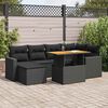 vidaXL Garden Sofa Set Black