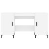 vidaXL Desk White Engineered wood 55.1 x 19.7 x 29.5 in Desk