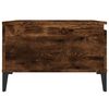 vidaXL Coffee Table Smoked Oak Engineered wood, Metal Medium