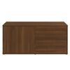 vidaXL TV Cabinet Brown Oak Engineered Wood 31.5 in x 13.4 in x 14.2 in