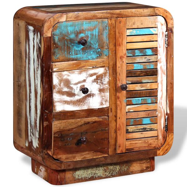 vidaXL Sideboard Multicolor Solid reclaimed wood Medium Sideboard