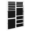 vidaXL Mirror Jewelry Cabinet White