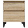 vidaXL Bedside Cabinet Set of 2 Sonoma Oak Engineered wood