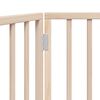 vidaXL Dog Gate Set of 2 Poplar Wood 63 in Foldable Dog Gate