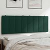 vidaXL Headboard Cushion Dark Green Velvet (100% Polyester) 47.2 in
