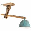 vidaXL Ceiling Lamp Distressed Blue Iron and solid mango wood