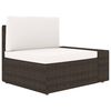 vidaXL Garden Lounge Set Brown, Cream White