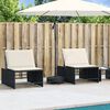 vidaXL Parasol Base Black Polyethylene and Concrete Medium