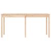 vidaXL Garden Table Natural Pine Solid Pine Wood Medium Durable