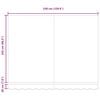 vidaXL Retractable Awning Beige 137.80 x 98.43 in Fabric and Metal