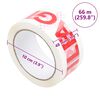 vidaXL Packaging Tape 12 pcs FRAGILE Printed White 1.89 " x 216.5 '