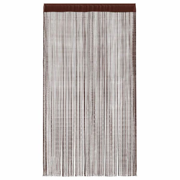 vidaXL String Curtains 2 pcs 39.4x98.4" Brown