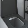 vidaXL Toilet Seat Anthracite 17.52 x 13.78 x 1.42 in Duroplast