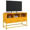vidaXL TV Cabinet Mustard Yellow Steel 39.4 x 15.4 x 23.8 in TV Cabinet