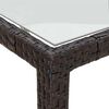 vidaXL Garden Dining Set Brown, Cream White