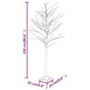 vidaXL LED Tree Warm white Steel, Plastic 86.6 in LED Tree Other