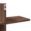 vidaXL Wall Shelf Brown Oak Engineered Wood Large Wall Shelf
