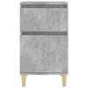 vidaXL Bedside Cabinet Set of 2 Concrete Grey Engineered wood