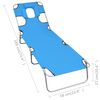 vidaXL Sun Lounger Turquoise Blue