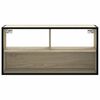 vidaXL TV Cabinet Sonoma Oak Engineered wood, metal 31.5 in long